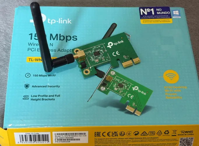 Adptador Wi-Fi PCI TP Link TL-WN781ND