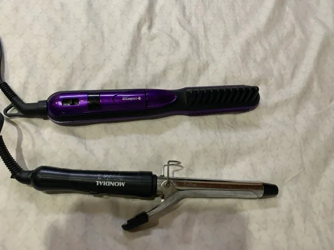Escova alisadora e baby liss 