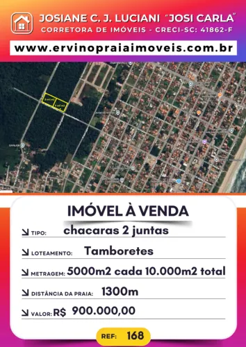 Chácara para Venda em São Francisco do Sul, praia do Ervino