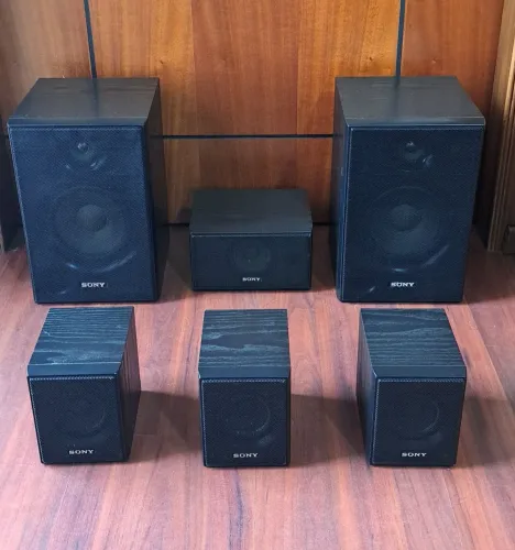 6 Caixas Sony p/ Home Teather ( MSP885 ) - Impecáveis