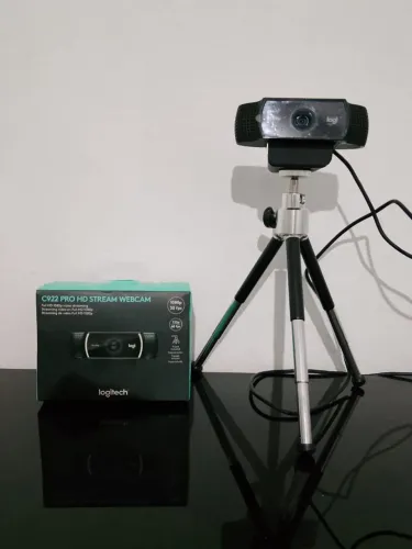 Web can logitech c922 pro steam com tripé 