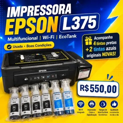 ? IMPRESSORA EPSON L375 ? MULTIFUNCIONAL | WI-FI | ECOTANK