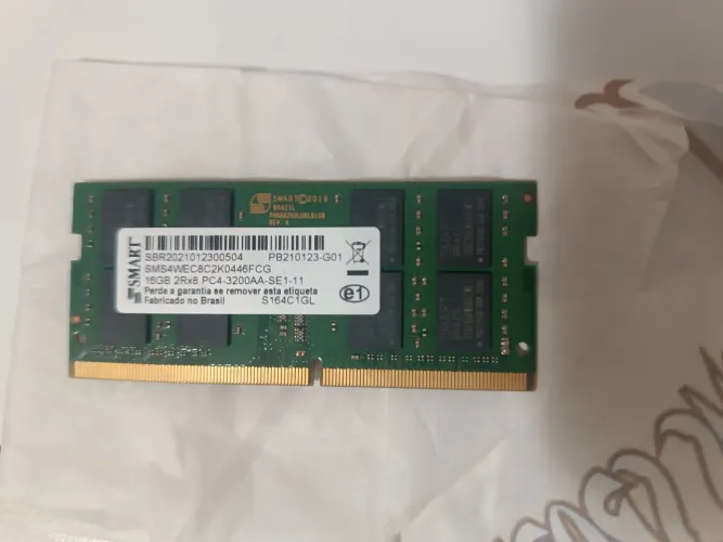 Memória RAM Notebook 16GB DDR4 3200MHz SMART - Excelente Estado