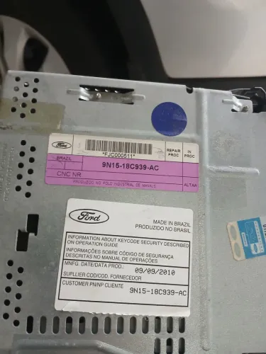 Rádio original ford fiesta 