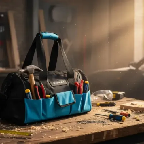 Bolsa De Ferramentas Gamma 18'' Lona 14 Bolsos Reforçada