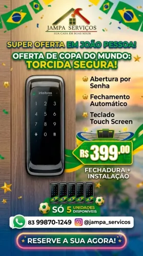 Fechadura Intelbras + instalação