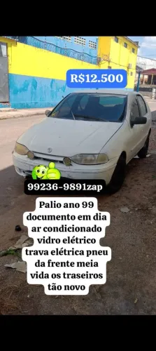 Palio 99 ar condicionado vidro elétrico trava elétrica funcionando