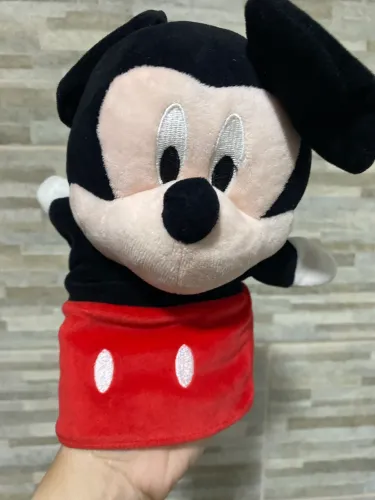 Pelúcia fantoche do Mickey tamanho 33cm