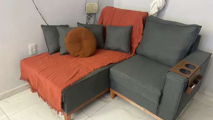 Sofá projetado 