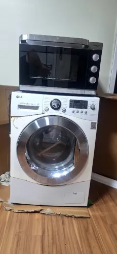 Máquina lava e seca e forno eletrico
