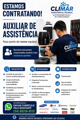 Auxiliar de assistência técnica