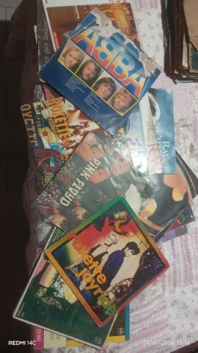 Discos em vinil.