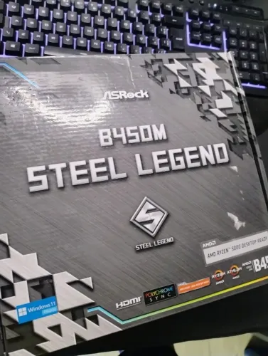 Placa mãe B450M Steel Legend ( Sucata )