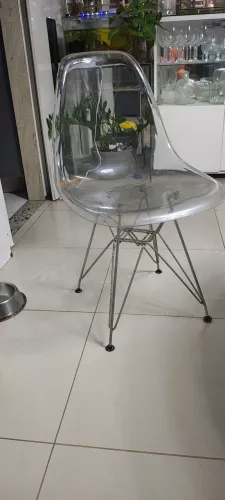 Cadeira transparente 5 peças