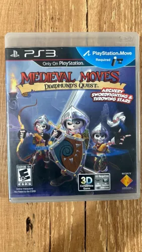 Jogo Medieval Moves Deadmunds Quest PS3 Mídia Física Completo Original Move