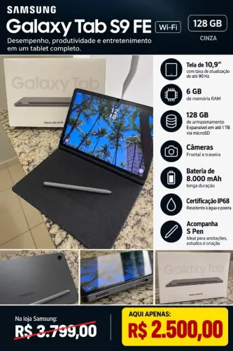 Tablet Samsung S9 FE - Wifi - 128gb