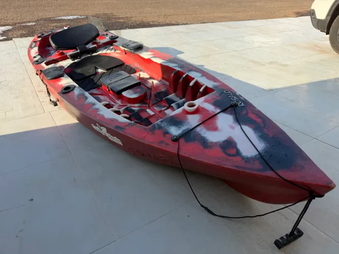 Caiaque de Pesca Robalo Standard (Caiaker) ? Vermelho, semi-novo