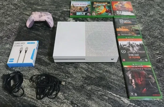 Xbox One S 1TB + Controle Edição Especial + 6 Jogos + Cabo HDMI 8K