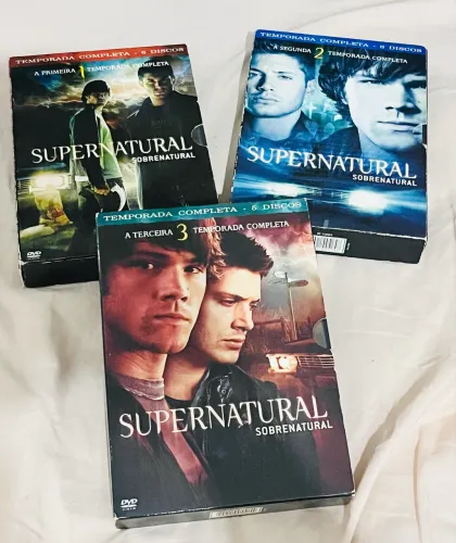Box Dvds Supernatural - 1ª, 2ª e 3ª Temporada