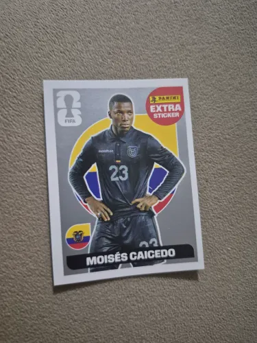 Figurinha legend prata Moisés Caicedo 