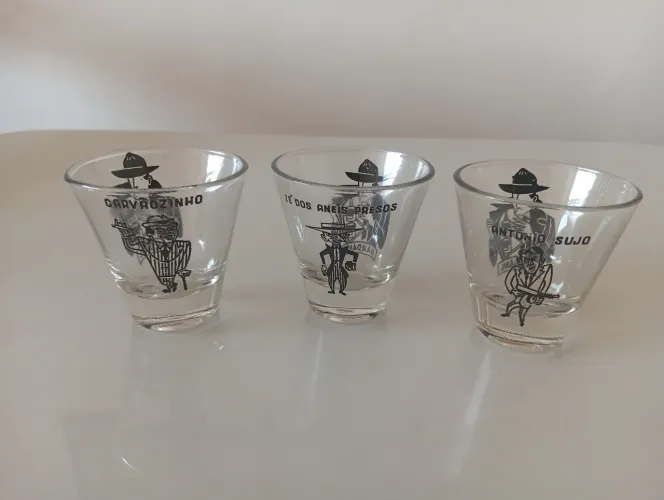 Trio de copos colecionáveis Bardahl 