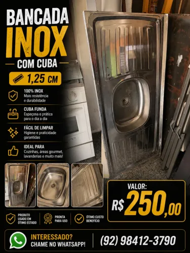 Bancada de inox