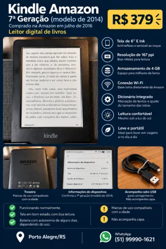 Kindle Amazon - 7ª Geração 