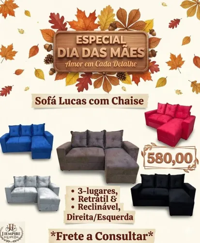 Sofá 3 lugares promoção