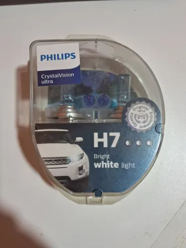 ?Par de Lâmpadas Philips H7 CrystalVision Ultra - Efeito Xenon (Branco)