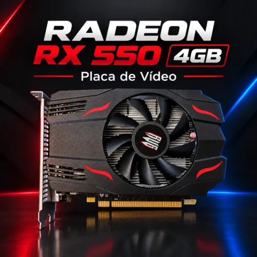Placa de vídeo Radeon RX 550 4GB
