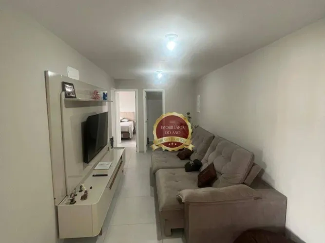 Apartamento com 2 quartos mobiliado churrasqueira a carvao no Canto do Forte em Praia Gran