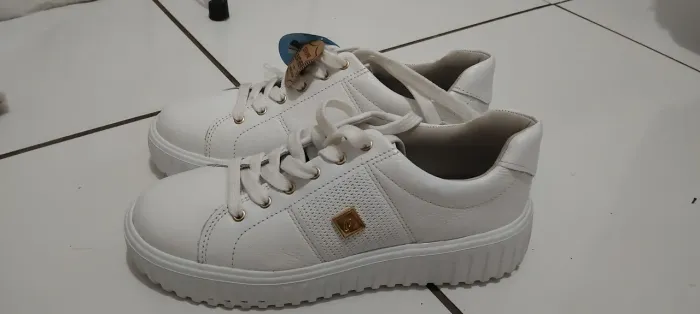 Tênis Branco Casual Novo n°37
