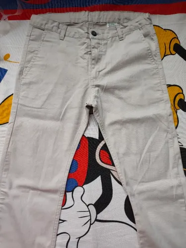 Calça social bege 