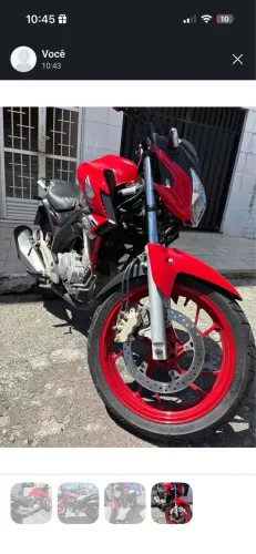Moto super conservada CB250 vermelha 2021
