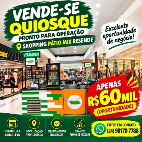 Quiosque Shopping Pátio Mix Resende