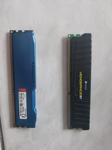 Memória DDR3 2X8 1600 Mhz hyperx e vengeance lp