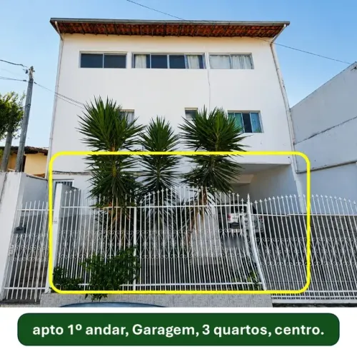 Apartamento amplo 3 quartos garagem área privativa centro lagoa santa