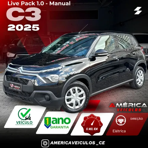 Citroen C3 Live Pack 1.0 Flex 6V 5P Mec. 2025