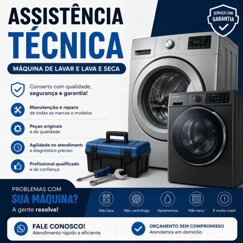 Assistência técnica em máquina de lavar