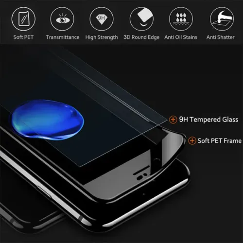 pelicula 3d full vidro temperado proteção apple iphone 7 8 se