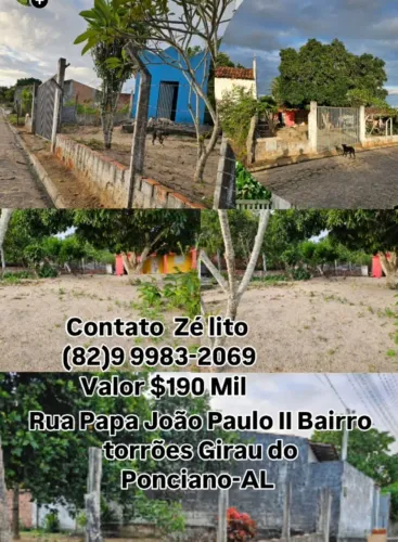 CHÁCARA NA CIDADE DE GIRAU DO PONCIANO-AL 