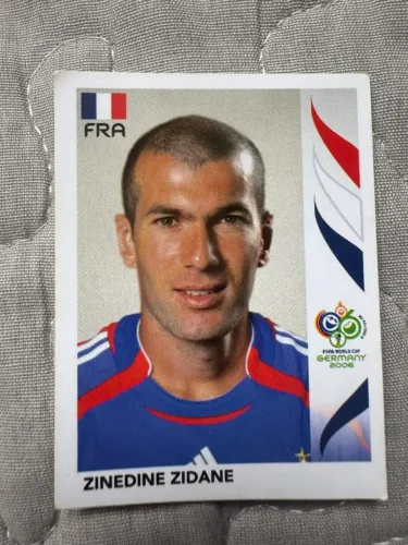 Figurinha Zidane Copa do Mundo 2006 nunca usada - numero 467