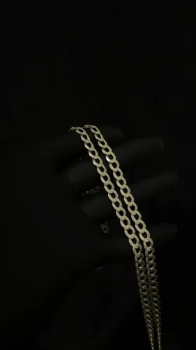 Cordão Grumet Italiana 8mm 80cm Prata 925