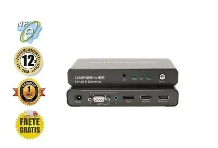 Conversor Displayport/hdmi/vga Para Hdmi