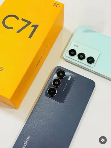 REALME C71 5G 256/8GB R$1.399,00 a vista VERDE