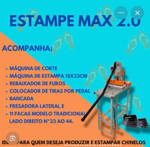 Máquina de fabricar de chinelo