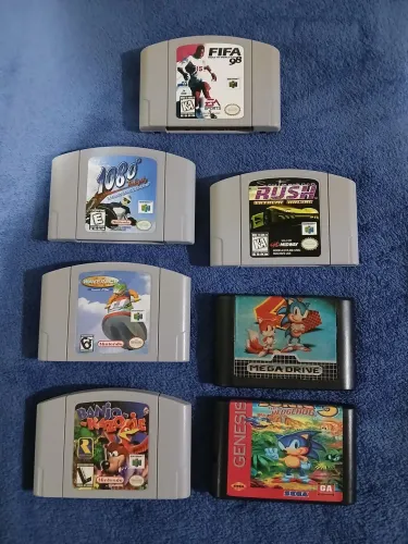 Jogos de N64 e Mega Drive