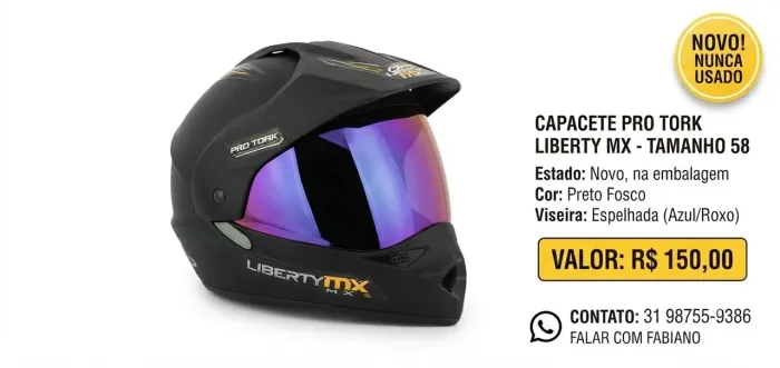 Motociclismo Capacete