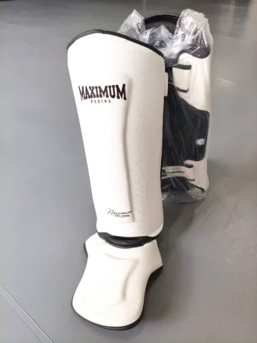 Caneleira Máximum Branca M-G-GG, Muay Thai e kickboxing