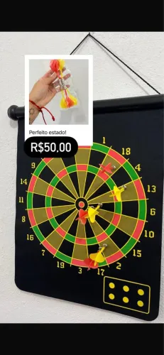 Alvo de Dardo de parede